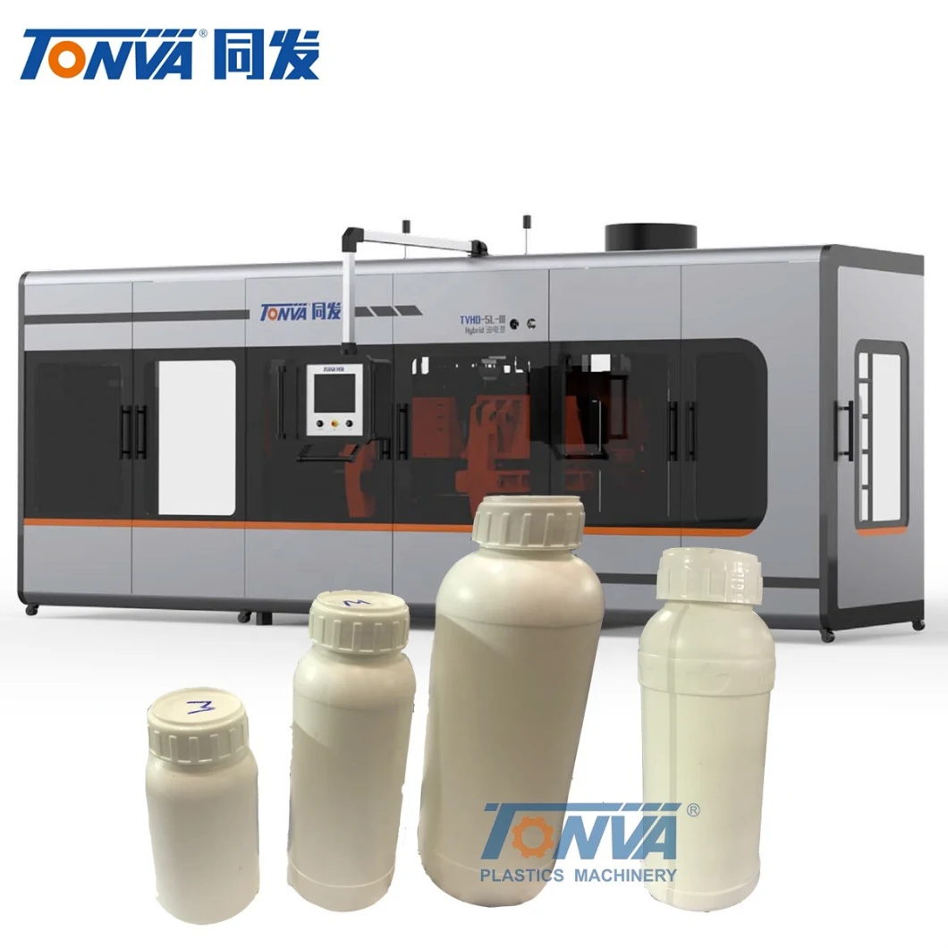 Tonva Pesticide Bottle Making Extrusion Blow Moulding Machine Hybrid Type