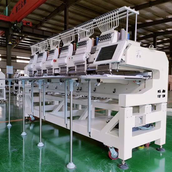 Wonyo Высокоэффективная промышленная 6-головочная компьютерная вышивальная машина для дизайна вышивки обуви